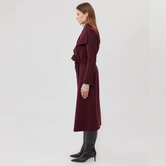 MACKAGE Mai Coat in Wine XS - Picture 2 of 9